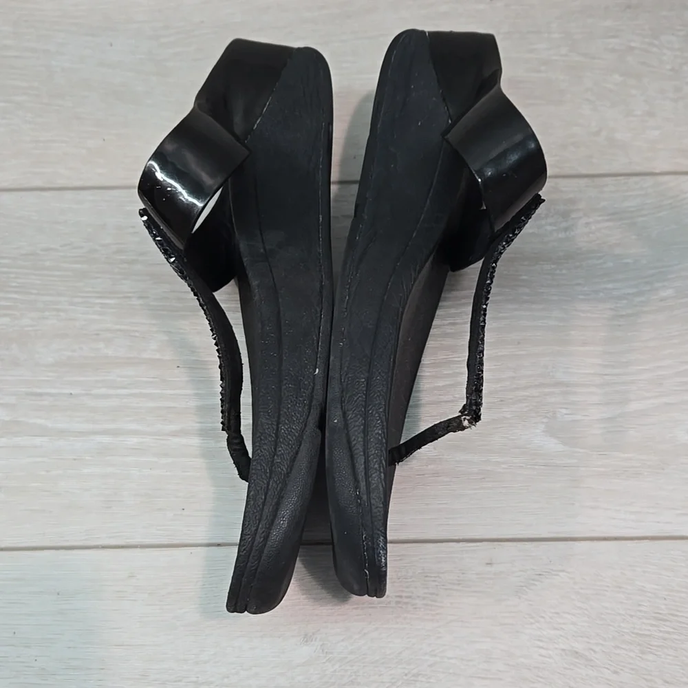 Fitflop Women's T Strap Wedge Sandals Shoes Sz 9